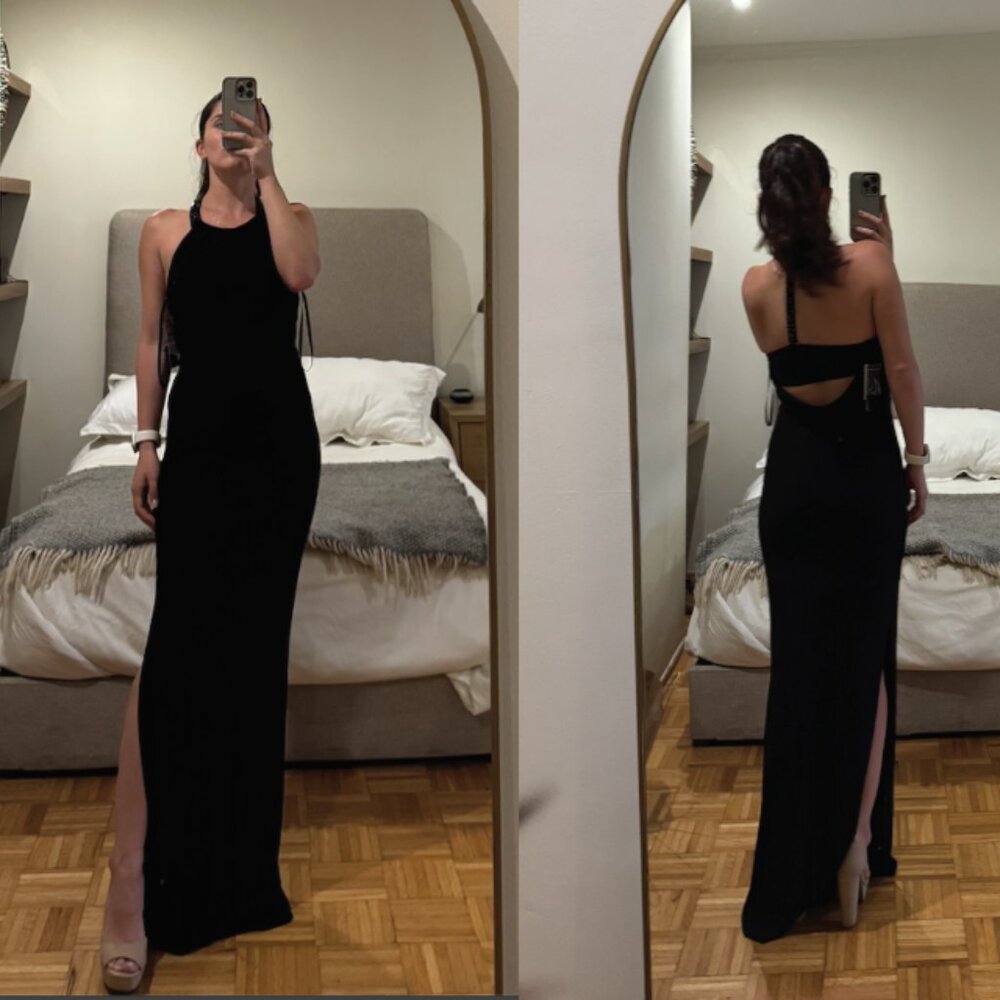 Laundry by Shelli Segal Black Gown